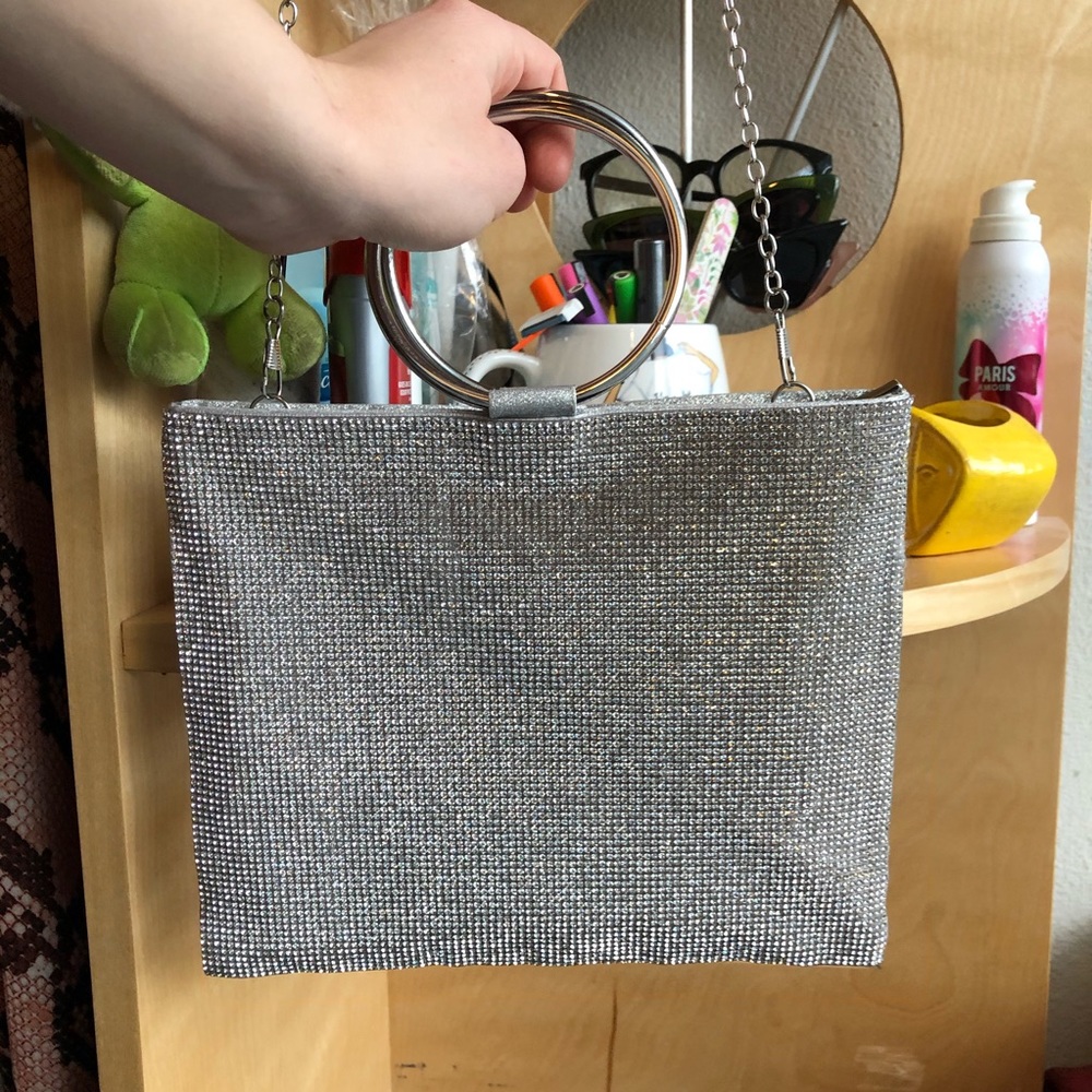 Sparkly Nina square purse
